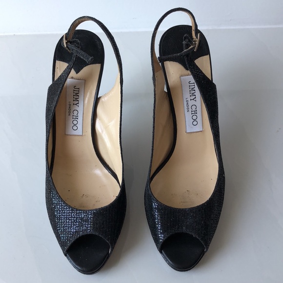 Jimmy Choo sling back black heels 🖤 - Picture 2 of 6